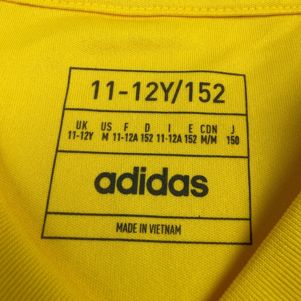 Adidas Kids Goalkeeper Jersey‎ Yellow Maroon Long Sleeve AEROREADY 11-12Y NWT - Picture 6 of 11